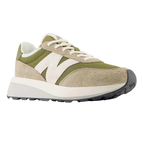 New Balance - "370" Sneaker für Herren, Wildleder (Grün/Weiß) - Image 4