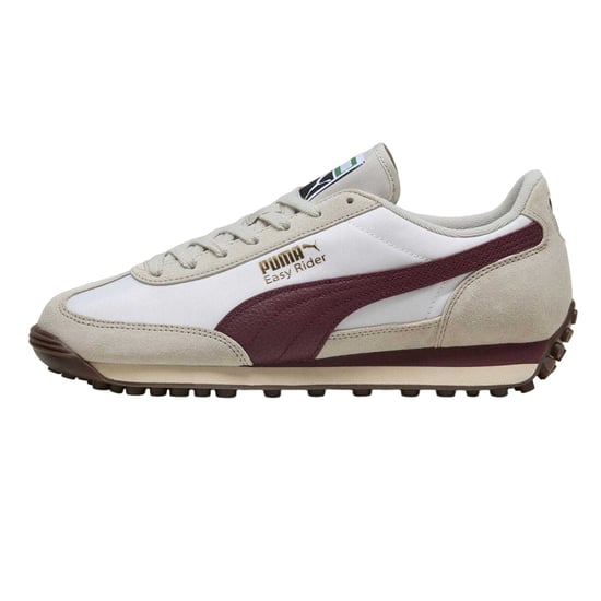 Puma - "Easy Rider" Sneaker für Damen, Wildleder (Weiß/Burgunderrot) - Image 2