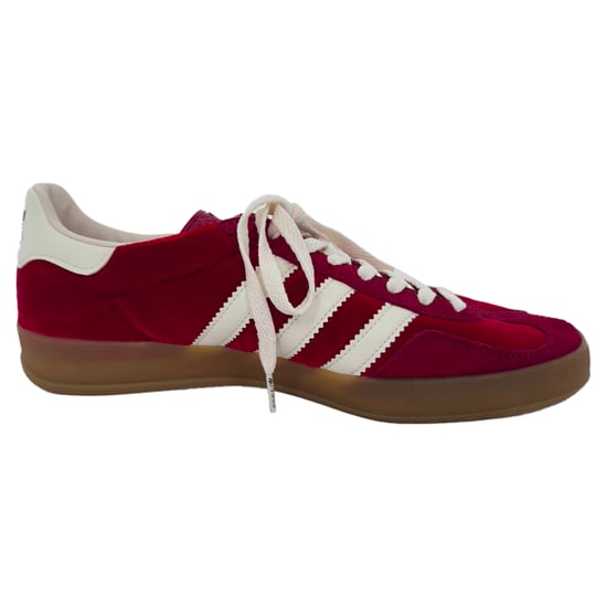 Adidas x Gucci Gazelle Sneaker aus burgunderfarbenem Wildleder - Image 1