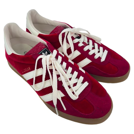 Adidas x Gucci Gazelle Sneaker aus burgunderfarbenem Wildleder - Image 5