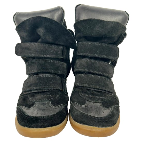 Isabel Marant Bekett High-Top Wedge Sneakers aus schwarzem Wildleder - Image 2