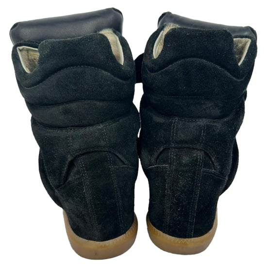 Isabel Marant Bekett High-Top Wedge Sneakers aus schwarzem Wildleder - Image 6