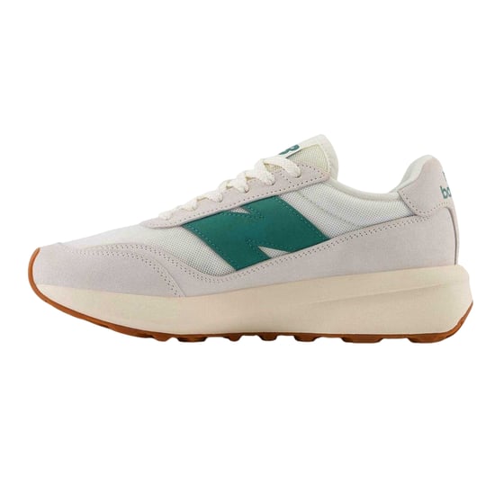 New Balance - "370" Sneaker für Herren, Wildleder (Weiß/Grün) - Image 2