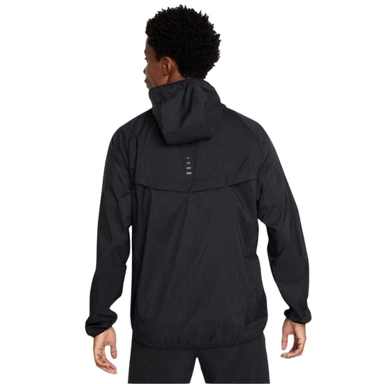 Nike - "Stride" Kapuzenjacke für Herren, Leicht (Schwarz/Silber) - Image 2