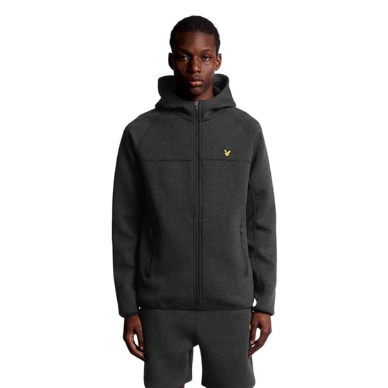 Lyle & Scott - Hoodie mit durchgehendem Reißverschluss für Herren, Raglanärmel (Schwarz) - Image 5