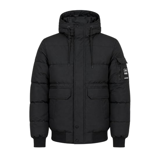 Crosshatch - "Milwaka" Kapuzenjacke für Herren, Polyester, Langärmlig (Schwarz) - Image 1