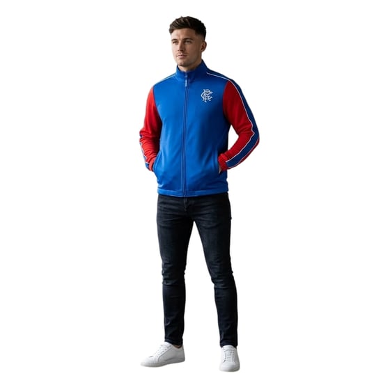 Castore - Trainingsjacke für Herren, Stehkragen, Langärmlig (Blau) - Image 3