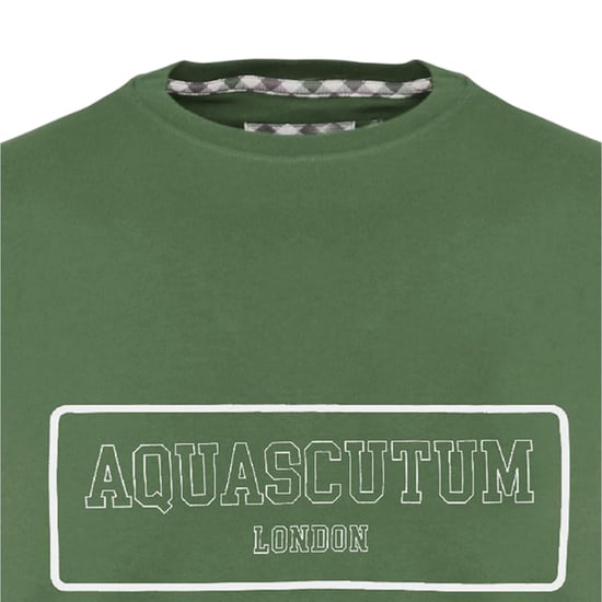 Aquascutum - T-Shirt für Herren, Schmal (Militärgrün) - Image 3