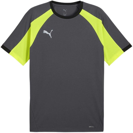Puma - "Individualliga" T-Shirt für Herren, Maßgeschneidert (Grau/Gelb) - Image 2