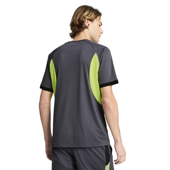 Puma - "Individualliga" T-Shirt für Herren, Maßgeschneidert (Grau/Gelb) - Image 4