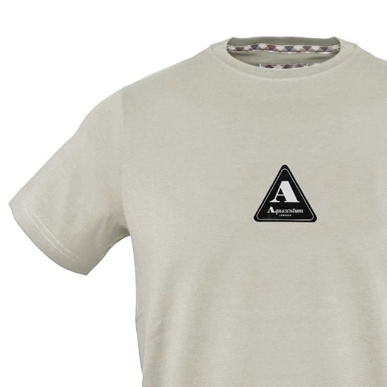 Aquascutum - T-Shirt für Herren, Logo, Baumwolle (Grau) - Image 3