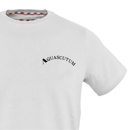 Aquascutum - T-Shirt für Herren, Schmal (Weiß) - Image 3