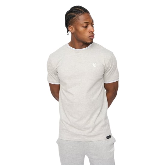 Crosshatch - "Preece" T-Shirt für Herren (Grau meliert) - Image 1
