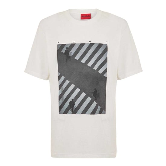 Hugo - T-Shirt für Herren, Logo, Baumwolle (Weiß) - Image 1