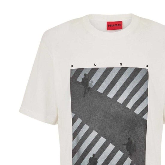 Hugo - T-Shirt für Herren, Logo, Baumwolle (Weiß) - Image 3