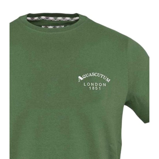Aquascutum - "London 1851" T-Shirt für Herren, Baumwollmischung (Militärgrün) - Image 3