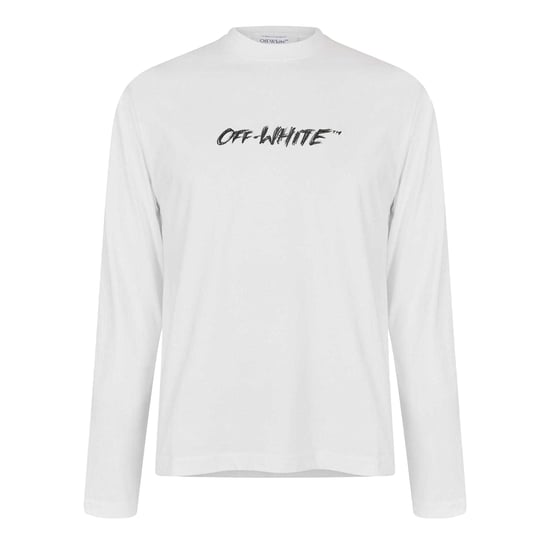 Off White - T-Shirt für Herren, Leicht, Langärmlig (Weiß) - Image 1