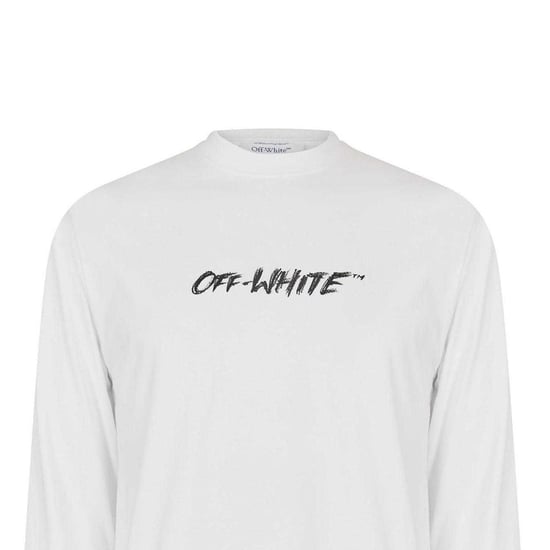 Off White - T-Shirt für Herren, Leicht, Langärmlig (Weiß) - Image 3