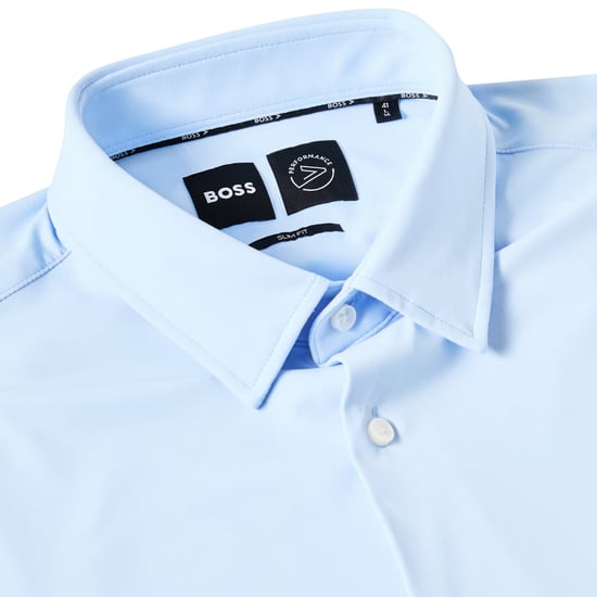 Boss - "P-Hank S" Hemd für Herren, Oxford-Stil, Langärmlig (Pastellblau) - Image 3