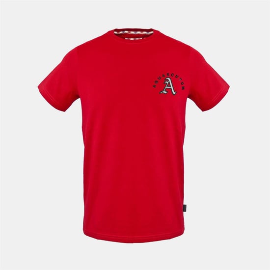 Aquascutum - "Lilly And Sid´s Character" T-Shirt für Herren, Baumwolle (Rot) - Image 1