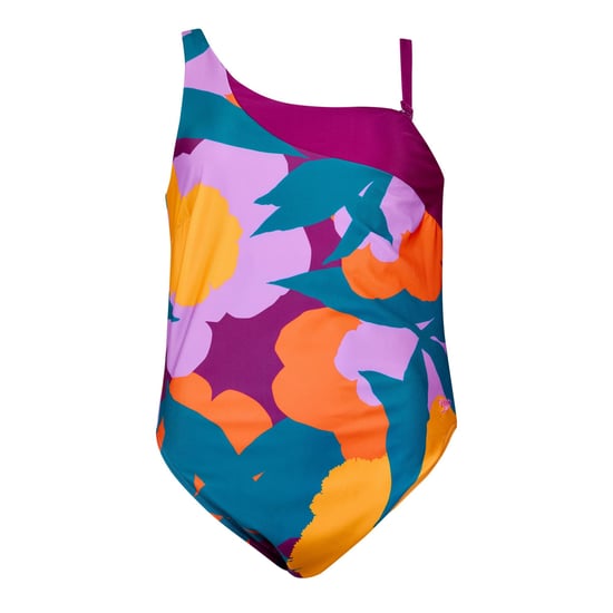 Speedo - Badeanzug für Damen (Grün/Orange bedruckt) - Image 1
