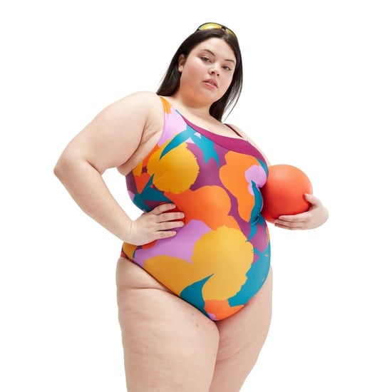 Speedo - Badeanzug für Damen (Grün/Orange bedruckt) - Image 3