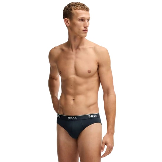 Boss - "Power" Slips für Herren, Stretch (3er-Pack) (Blau/Schwarz/Holzkohle) - Image 1