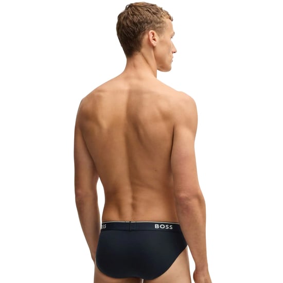 Boss - "Power" Slips für Herren, Stretch (3er-Pack) (Blau/Schwarz/Holzkohle) - Image 3