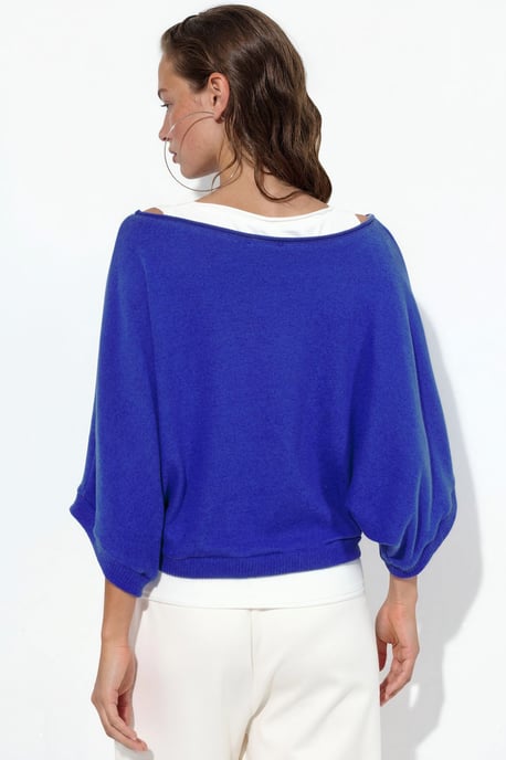 Damen Rippstrick Rundhalsausschnitt Pullover - Image 3