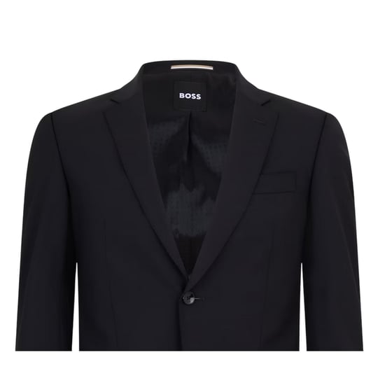 Boss - Anzugjacke für Herren, Reverskragen, Formell, Regulär (Schwarz) - Image 3