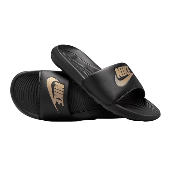 Nike - "Victori One Shower" Pantoffeln für Herren (Schwarz/Metallic) - Image 4