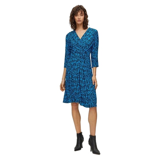 Boss - Wickelkleid für Damen, V-Ausschnitt (Braun) - Image 1