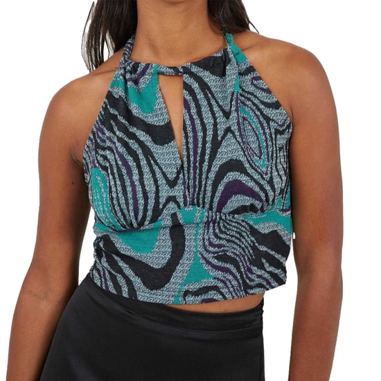 Brave Soul - Trägertop für Damen, Jacquard (Schwarz/Grün) - Image 3