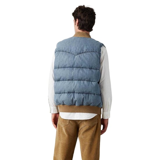 Levis - Weste für Herren, Bomberjacke (Hellblau/Braun) - Image 3
