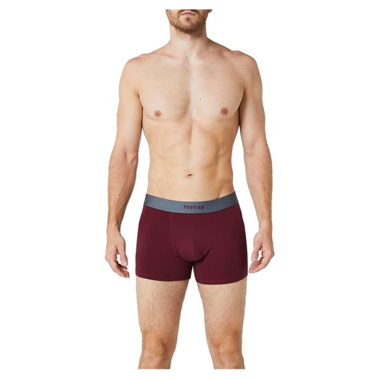 Firetrap - Boxershorts für Herren (2er-Pack) (Grau/Weinrot) - Image 2