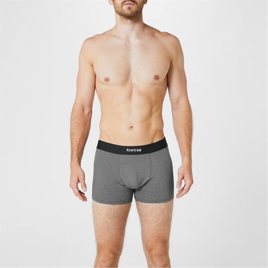 Firetrap - Boxershorts für Herren (2er-Pack) (Schwarz/Grau gestreift) - Image 2