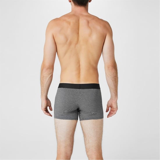 Firetrap - Boxershorts für Herren (2er-Pack) (Schwarz/Grau gestreift) - Image 3