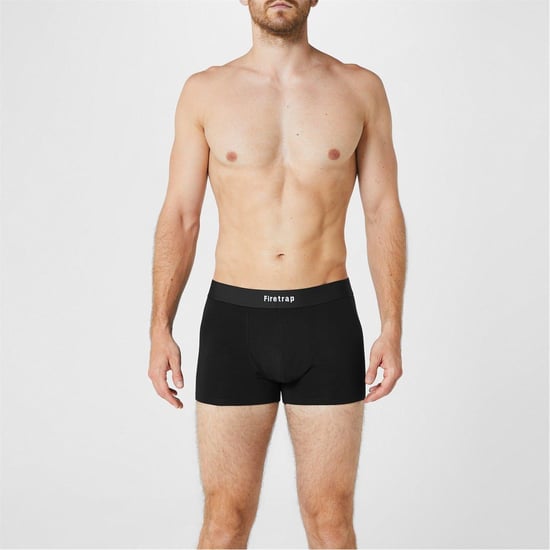 Firetrap - Boxershorts für Herren (2er-Pack) (Schwarz/Grau gestreift) - Image 4