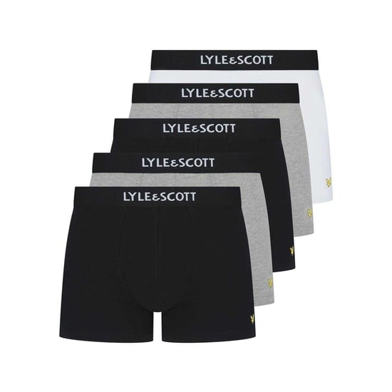 Lyle & Scott - "Henrick" Boxershorts für Herren, Baumwollmischung (5er-Pack) (Schwarz/Weiß) - Image 1