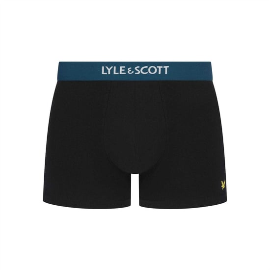 Lyle & Scott - "Henrick" Boxershorts für Herren, Baumwollmischung (5er-Pack) (Schwarz/Weiß) - Image 3