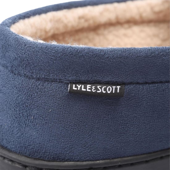 Lyle & Scott - "Aspen" Mokassin-Hausschuhe für Herren, Wildlederimitat (Marine) - Image 5