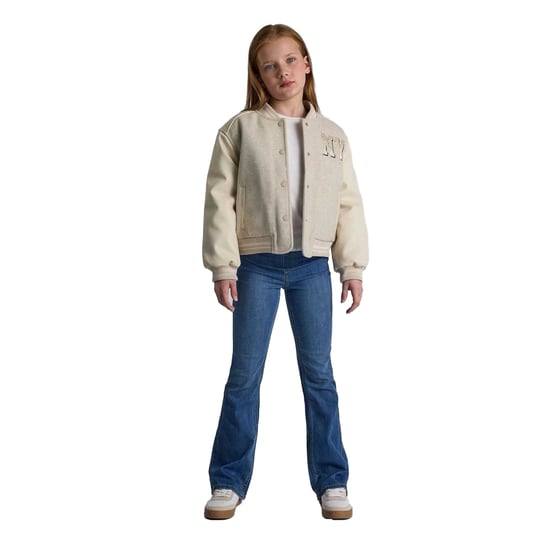 Minoti - "New York" Varsity-Jacke (US-College-Stil) für Mädchen (Meliert Beige) - Image 5