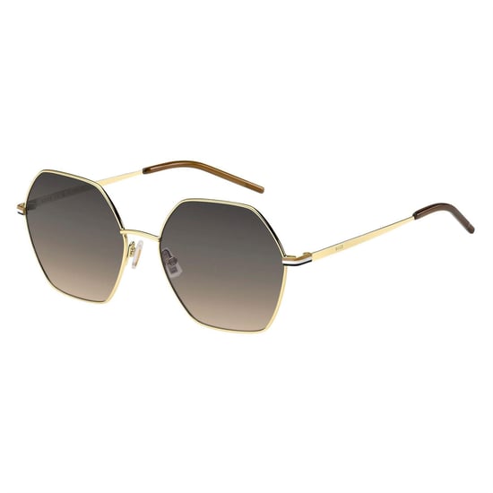 Boss - geometrisches Design-Sonnenbrille für Herren/Damen Unisex, Rund (Gold) - Image 1