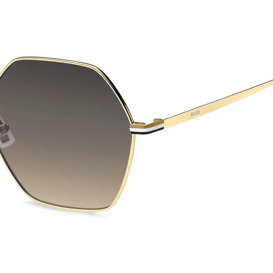 Boss - geometrisches Design-Sonnenbrille für Herren/Damen Unisex, Rund (Gold) - Image 4