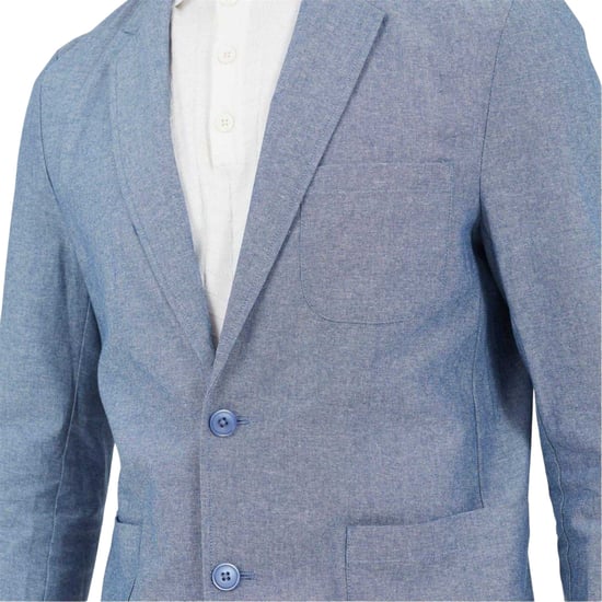 Brave Soul - Blazer für Herren, Zwei Knöpfe (Chambrayblau) - Image 3