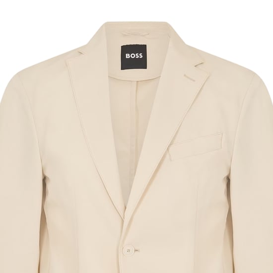 Boss - "Hanry" Blazer für Herren, Hals Kerbe (Weiß) - Image 3