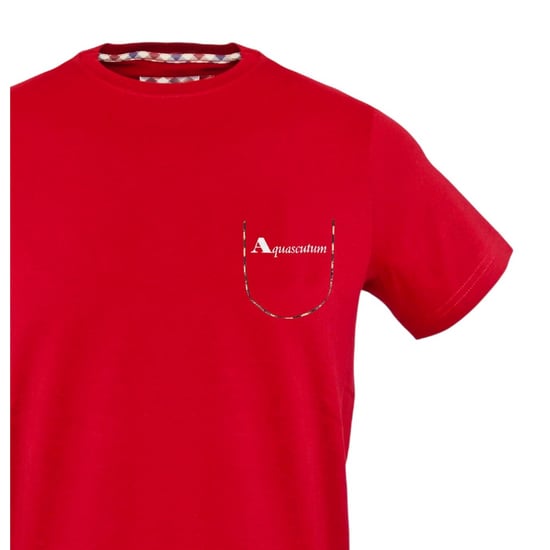 Aquascutum - "Dizzy Dino" T-Shirt für Herren/Damen Unisex (Rot) - Image 3