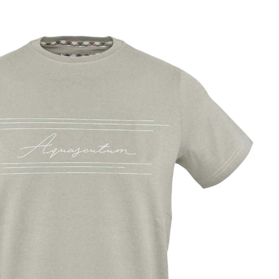 Aquascutum - T-Shirt für Herren/Damen Unisex, Regulär (Grau) - Image 3
