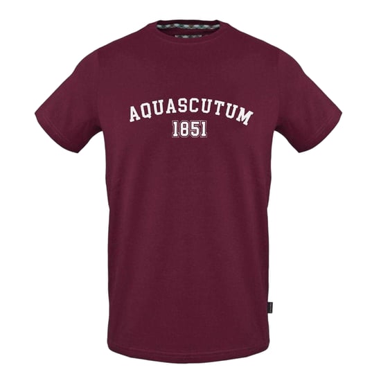 Aquascutum - "1851" T-Shirt für Herren/Damen Unisex, Baumwolle (Rot) - Image 1