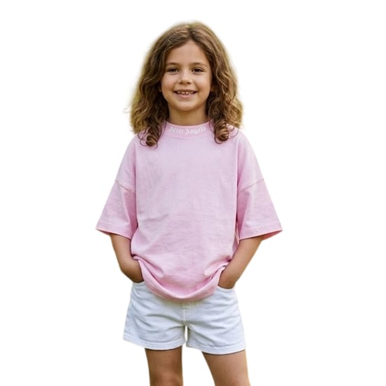 Palm Angels - "Classic" T-Shirt für Kinder, Leicht (Rosa) - Image 3